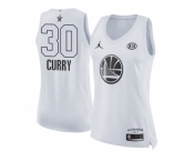 Women Nike Golden State Warriors #30 Stephen Curry White NBA Jordan Swingman 2018 All-Star Game Jersey
