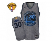 Women's Adidas Golden State Warriors #30 Stephen Curry Swingman Grey Static Fashion 2017 The Finals Patch NBA Jersey