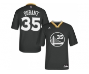 Women's Adidas Golden State Warriors #35 Kevin Durant Swingman Black Alternate NBA Jersey