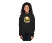 Women''s Golden State Warriors Gold Collection Pullover Hoodie Black