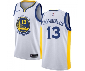 Women's Nike Golden State Warriors #13 Wilt Chamberlain Swingman White Home NBA Jersey - Association Edition