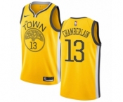 Women's Nike Golden State Warriors #13 Wilt Chamberlain Yellow Swingman Jersey - Earned Edition