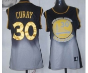 women nba golden state warriors #30 curry black-grey