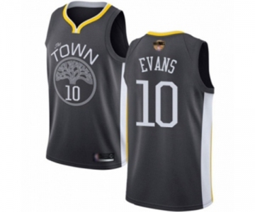 Youth Golden State Warriors #10 Jacob Evans Swingman Black Basketball 2019 Basketball Finals Bound Jersey - Statement Edition