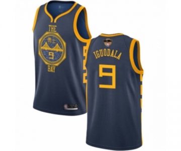 Youth Golden State Warriors #9 Andre Iguodala Swingman Navy Blue Basketball 2019 Basketball Finals Bound Jersey - City Edition