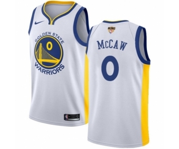 Youth Nike Golden State Warriors #0 Patrick McCaw Authentic White Home 2018 NBA Finals Bound NBA Jersey - Association Edition