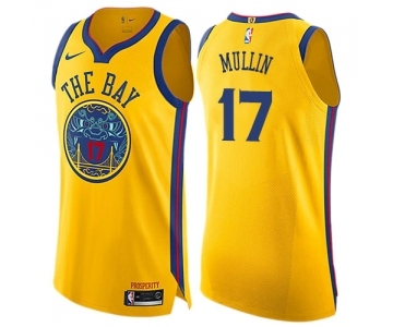 Youth Nike Golden State Warriors #17 Chris Mullin Swingman Gold NBA Jersey - City Edition