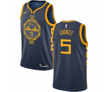 Youth Nike Golden State Warriors #5 Kevon Looney Swingman Navy Blue NBA Jersey - City Edition