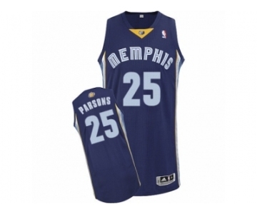 Men's Adidas Memphis Grizzlies #25 Chandler Parsons Authentic Navy Blue Road NBA Jersey