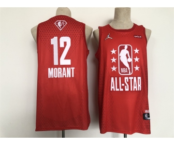 Men's Jordan Memphis Grizzlies #12 Ja Morant Red 2022 NBA All-Star Swingman Basketball Jersey