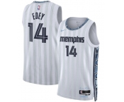 Men's Memphis Grizzlies #14 Zach Edey Gray 2025-26 City Edition Swingman Stitched Jersey Men's Memphis Grizzlies #14 Zach Edey Gray 2025-26 City Edition Swingman Stitched Jersey