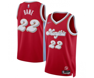 Men's Memphis Grizzlies #22 Desmond Bane Red 2024-25 City Edition Stitched Basketball Jersey