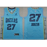 Men's Memphis Grizzlies #27 Cameron Boozer Blue 2026 Draft Statement Edition Stitched Jersey Men's Memphis Grizzlies #27 Cameron Boozer Blue 2026 Draft Statement Edition Stitched Jersey