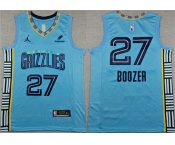 Men's Memphis Grizzlies #27 Cameron Boozer Blue 2026 Draft Statement Edition Stitched Jersey Men's Memphis Grizzlies #27 Cameron Boozer Blue 2026 Draft Statement Edition Stitched Jersey