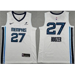 Men's Memphis Grizzlies #27 Cameron Boozer White 2026 Draft Association Edition Stitched Jersey