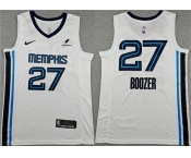 Men's Memphis Grizzlies #27 Cameron Boozer White 2026 Draft Association Edition Stitched Jersey Men's Memphis Grizzlies #27 Cameron Boozer White 2026 Draft Association Edition Stitched Jersey