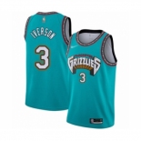 Men's Memphis Grizzlies #3 Allen Iverson Authentic Green Hardwood Classic Basketball Jersey