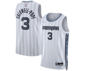 Men's Memphis Grizzlies #3 Kentavious Caldwell-Pope Gray 2025-26 City Edition Swingman Stitched Jersey Men's Memphis Grizzlies #3 Kentavious Caldwell-Pope Gray 2025-26 City Edition Swingman Stitched Jersey