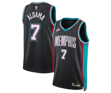 Men's Memphis Grizzlies #7 Santi Aldama Black 2025 Classic Edition Stitched Basketball Jersey