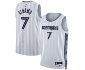 Men's Memphis Grizzlies #7 Santi Aldama Gray 2025-26 City Edition Swingman Stitched Jersey Men's Memphis Grizzlies #7 Santi Aldama Gray 2025-26 City Edition Swingman Stitched Jersey