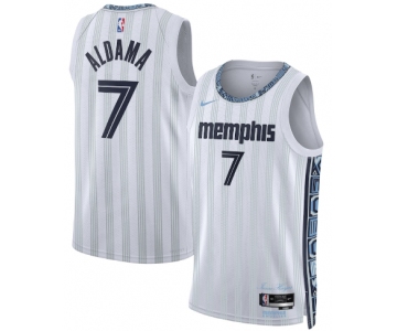 Men's Memphis Grizzlies #7 Santi Aldama Gray 2025-26 City Edition Swingman Stitched Jersey