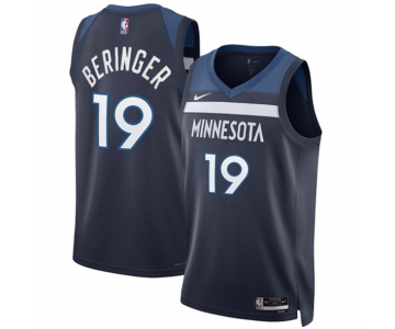 Men's Minnesota Timberwolves #19 Joan Beringer Navy 2025 Draft Icon Edition navy Stitched Jersey