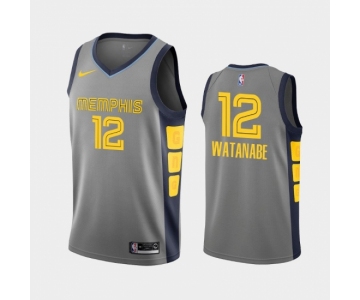 Men's Nike Memphis Grizzlies #12 Ja Morant City Edition NBA 2018-19 Gray Jersey
