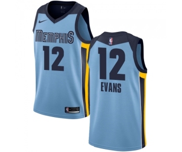 Men's Nike Memphis Grizzlies #12 Tyreke Evans Swingman Light Blue NBA Jersey Statement Edition