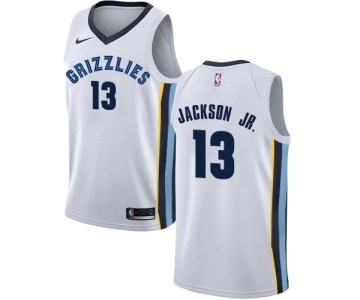 Men's Nike Memphis Grizzlies #13 Jaren Jackson Jr. Swingman White NBA Jersey - Association Edition