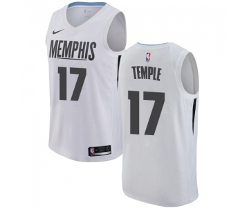 Men's Nike Memphis Grizzlies #17 Garrett Temple Swingman White NBA Jersey - City Edition
