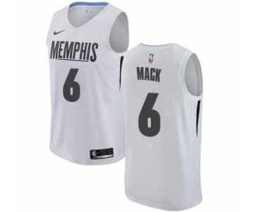Men's Nike Memphis Grizzlies #6 Shelvin Mack Authentic White NBA Jersey - City Edition