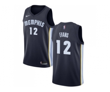Nike Memphis Grizzlies #12 Tyreke Evans Navy Blue NBA Swingman Icon Edition Jersey