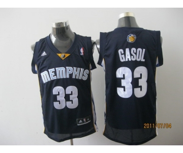 nba memphis grizzlies #33 gasol blue[2011 swingman revolution 30]