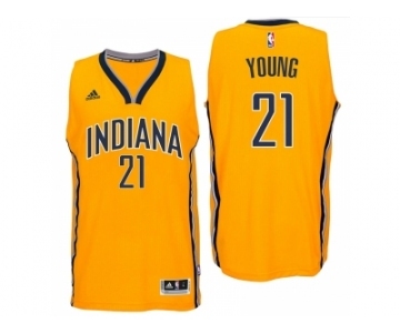 Indiana Pacers #21 Thaddeus Young 2016 Alternate Gold New Swingman Jersey