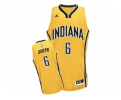 Men Adidas Indiana Pacers #6 Cory Joseph Swingman Gold Alternate NBA Jersey