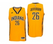 Men Indiana Pacers #26 Al Jefferson Alternate Gold New Swingman Jersey
