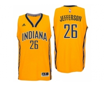 Men Indiana Pacers #26 Al Jefferson Alternate Gold New Swingman Jersey