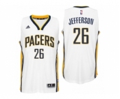 Men Indiana Pacers #26 Al Jefferson Home White New Swingman Jersey
