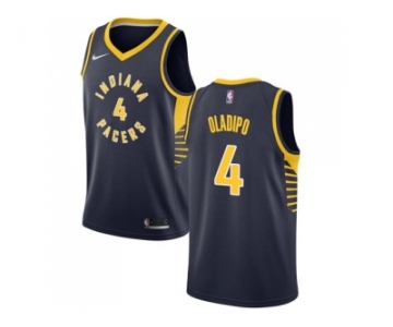 Men Nike Indiana Pacers #4 Victor Oladipo Navy Blue NBA Swingman Icon Edition Jersey
