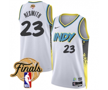 Men's Indiana Pacers #23 Aaron Nesmith White 2024-25 City Edition Stitched Basketball Jersey