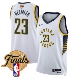 Men's Indiana Pacers #23 Aaron Nesmith White 2025 Finals Association Edition Stitched Basketball Jersey