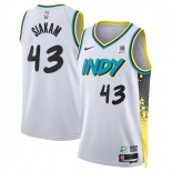 Men's Indiana Pacers #43 Pascal Siakam White 2024-25 City Edition Stitched Basketball Jersey