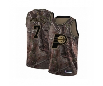 Men's Indiana Pacers #7 Malcolm Brogdon Swingman Camo Realtree Collection Basketball Jersey