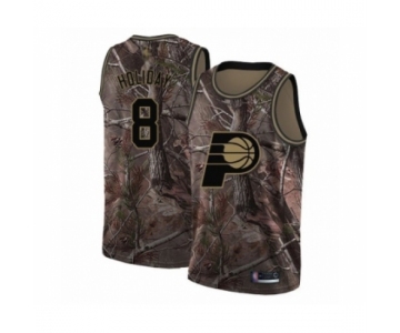 Men's Indiana Pacers #8 Justin Holiday Swingman Camo Realtree Collection Basketball Jersey