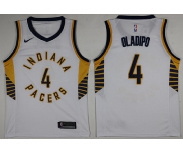 Nike Indiana Pacers #4 Victor Oladipo White NBA Swingman Association Edition Jersey