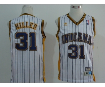 nba indiana pacers #31 miller white stripe(fans edition)