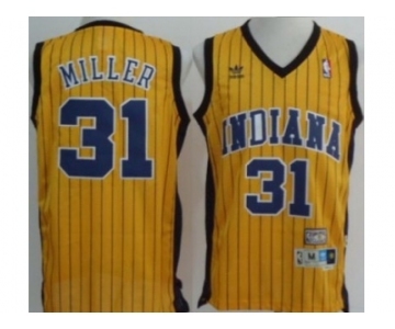 nba indiana pacers #31 miller yellow (stripe fans edition)