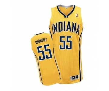 nba indiana pacers #55 hibbert yellow