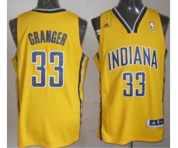 nba indlana pacers #33 granger yellow[revolution 30 swingman]