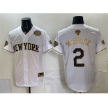 Men's New York Knicks #2 Miles McBride White Gold 2026 Finals & Eastern Conference Champions Patch Stitched Baseball Jersey Men's New York Knicks #2 Miles McBride White Gold 2026 Finals & Eastern Conference Champions Patch Stitched Baseball Jersey